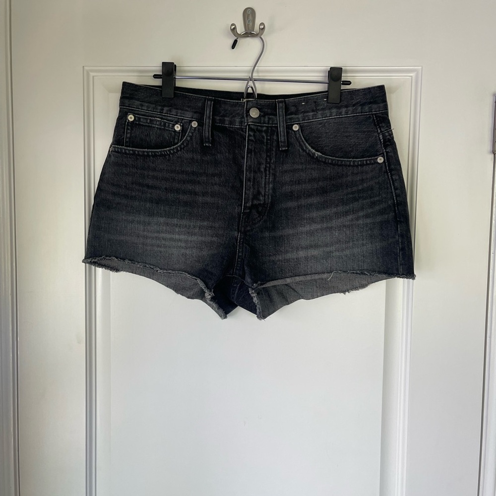 Madewell "Relaxed Denim Shorts", Black, Size 28, Mid-Length, Worn 1x
